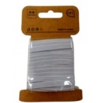 Λάστιχο χειροτεχνιας λευκό πλακέ 6mm x3.5μ.