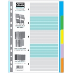 ΔΙΑΧΩΡΙΣΤΙΚΑ Α4 ΧΑΡΤΙΝΑ ΧΡΩΜΑΤΙΣΤΑ 5Θ.