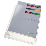 ΖΕΛΑΤΙΝΕΣ LEITZ 4756 Τύπου Π A4 με Τρύπες και Ενίσχυση 10τμχ Επεκτάσιμες