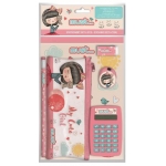  ΣΧΟΛΙΚΟ ΣΕΤ MUST ΜΕ ΚΟΜΠΙΟΥΤΕΡΑΚΙ ΚΑΙ ΚΑΣΕΤΙΝΑΚΙ PVC 6ΤΕΜ MY CUTE GIRL. 584595