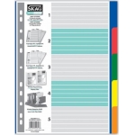 ΔΙΑΧΩΡΙΣΤΙΚΑ Α4 ΠΛΑΣΤΙΚΑ ΧΡΩΜΑΤΙΣΤΑ 5Θ.