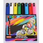 ΜΑΡΚΑΔΟΡΟΣ UNI POSCA PC-1MR ΣΕΤ 8 ΧΡΩΜΑΤΩΝ