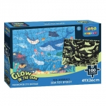 PUZZLE LUNA 100ΤΕΜ 49Χ36ΕΚ ΖΩΑ ΤΟΥ ΒΥΘΟΥ GLOW IN THE DARK 621784