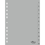 ΔΙΑΧΩΡΙΣΤΙΚΑ Α4 ΠΛΑΣΤΙΚΑ ΓΚΡΙ 1-12