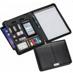 Portfolio NEXT 22212 με φερμουάρ δερμάτινο μαύρο Υ35x26.5x5εκ.