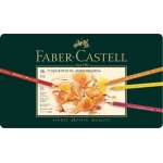Ξυλομπογιές Faber-Castell Polychromos σε Μεταλλική Κασετίνα 36τμχ 110036