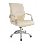 Καρέκλα διευθυντική τροχήλατη Υ114-106x50x76εκ Γκρι-μπεζ 13823-01