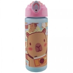 ΠΑΓΟΥΡΙ GIM Capybara Happy Life 550-13217 600ml ΜΕ ΚΑΛΑΜΑΚΙ
