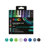 ΜΑΡΚΑΔΟΡΟΙ UNI POSCA PC-5M MEDIUM COOL (8τμχ)