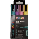 ΜΑΡΚΑΔΟΡΟΙ UNI POSCA PC-5M MEDIUM SOFT Pastel (4τμχ)