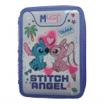 Σχολική Κασετίνα Διπλή Γεμάτη Stitch - Angel Must Team (565996)