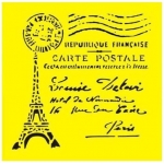 Στένσιλ πλαστικό Eiffel Tower 16x16εκ. (ST0068)