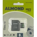 ΜΝΗΜΗ MICRO SDHC ALMONT ΜΕ ΑΝΤΑΠΤΟΡΑ 8G