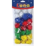 ΠΟΜ ΠΟΜ GLITTER 15mm (30τμχ) YLD1159