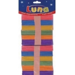 ΞΥΛΑΚΙΑ LUNA ΧΡΩΜΑΤΙΣΤΑ 114mm 100τμχ