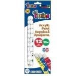 ΑΚΡΥΛΙΚΑ ΧΡΩΜΑΤΑ THE LITTLIES 12ML 12 ΧΡΩΜΑΤΑ