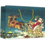 ΧΡΙΣΤΟΥΓΕΝΝΙΑΤΙΚΗ ΧΑΡΤΙΝΗ ΤΣΑΝΤΑ NEXT Άγιος Βασίλης Υ40Χ46Χ14 (27233)