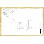 ΠΙΝΑΚΑΣ ΜΑΡΚΑΔΟΡΟΥ ΛΕΥΚΟΣ 60X90εκ.