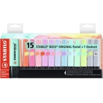 ΜΑΡΚΑΔΟΡΟΣ ΥΠΟΓΡΑΜΜΙΣΗΣ STABILO 70/15 DESKSET PASTEL 15τεμ.