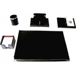 ΣΕΤ ΓΡΑΦΕΙΟΥ ΤΥΠΟΥ ΔΕΡΜΑ ΜΕ ΓΑΖΙ ΜΑΥΡΟ 3070/3