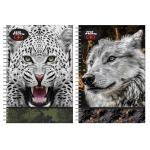 ΤΕΤΡΑΔΙΟ ΣΠΙΡΑΛ 2θεμ. No Fear WHITE WOLF JAGUAR 348-11402 (17Χ25εκ.)