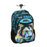 ΤΣΑΝΤΑ TROLLEY No Fear fluo lion 348-45074
