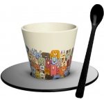 ΚΟΥΠΑ  R-PET CUP+SPOON i-Total MUGS ID5209 PAWSITIVE 90ml