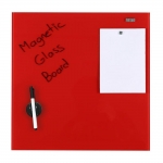 Μαγνητικός γυάλινος πίνακας κόκκινος 45x45εκ. (18795-02)