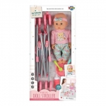 Κούκλα Μωρό 30 εκ. Luna Toys με καροτσάκι και σετ φαγητού 622815