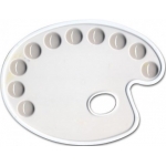 ΠΑΛΕΤΑ ΖΩΓΡΑΦΙΚΗΣ ΠΛΑΣΤΙΚΗ ΟΒΑΛ 10 ΧΡΩΜ.