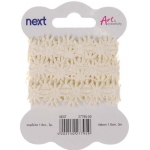 Κορδέλα λευκές μαργαρίτες 1,8 εκ x 3 μέτρα (27995-00)