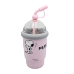 Παγούρι Θερμός με Καλαμάκι Gim Peanuts 555-84196 (400ml)
