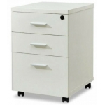 Συρταριέρα NEXTDECO 13867 λευκή με 3 συρτάρια & κλειδαριά Υ60x40x44εκ.