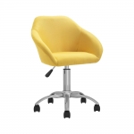 Καρέκλα εργασίας Jasper Υ88-78x54x54 εκ υφασμάτινη, χρώμα χρυσό- πορτοκαλί 13824-05