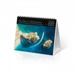 ΗΜΕΡΟΛΟΓΙΟ ΕΠΙΤΡΑΠΕΖΙΟ ΜΕ ΘΕΑ ΤΗ ΘΑΛΑΣΣΑ 15Χ17εκ.