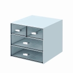 Organizer γραφείου 11056-03 με 4 συρτάρια μπλε Y14,6x15,5x17,6εκ.