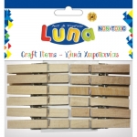 ΜΑΝΤΑΛΑΚΙΑ ΞΥΛΙΝΑ LUNA 48mm 12τμχ