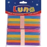 ΞΥΛΑΚΙΑ ΧΡΩΜΑΤΙΣΤΑ 150mm 80τεμαχίων LUNA W-004C