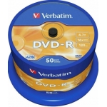 DVD-R VERBATIM 16X4.7GB ΜΠΟΜΠΙΝΑ 50 ΤΕΜ.