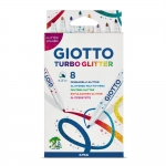 ΜΑΡΚΑΔΟΡΟΙ GIOTTO TURBO GLITTER 8TEM.
