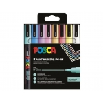 ΜΑΡΚΑΔΟΡΟΙ UNI POSCA PC-3M SOFT Pastel (8τμχ) 0.9-1.3mm