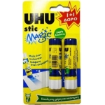 ΚΟΛΛΑ UHU STICK MAGIC BLUE 8,2 GR (σετ 2τμχ)