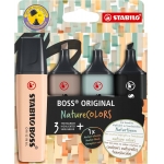 ΜΑΡΚΑΔΟΡΟΙ ΥΠΟΓΡΑΜΜΙΣΗΣ STABILO BOSS NATURE 70/4-2-5 ΣΕΤ 4τμχ