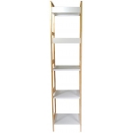 ΡΑΦΙΕΡΑ ΝΕΧΤ 35291 ξύλινη με 5 ράφια Υ127.5x29,5x29εκ.