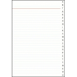 Φυλλάδα Ευρετήριο Ελληνικό 25x35εκ. 200φ (586)