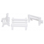 Παγκάκια μακέτας πλαστικά  ΝΕΧΤ 31128 3,3εκ. (5τεμ.)