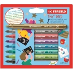 ΜΑΡΚΑΔΟΡΟΙ STABILO 377/8τεμάχια metallic Trio DECO