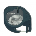 ΕΤΙΚΕΤΕΣ DYMO LETRATAG 12mm X 4M METALLIC Silver S0721730
