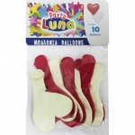 ΜΠΑΛΟΝΙΑ LUNA ΚΑΡΔΙΕΣ 10 ΤΜΧ. 88923