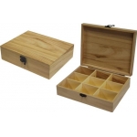 ΚΟΥΤΙ ΞΥΛΙΝΟ ΜΕ 9 ΘΗΚΕΣ (23.5x19x6.5εκ.) 24177